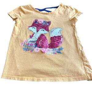 Isaac Mizrahi Girls Size XS(4) Short Sleeve Shirt Cute Animals Casual Going Out